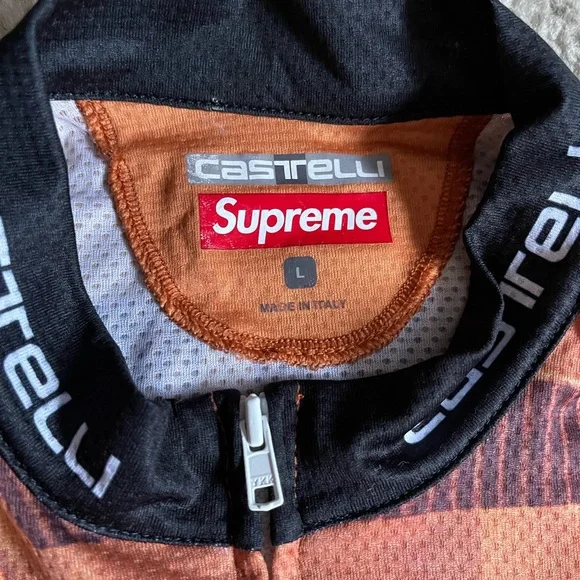Supreme Castelli Cycling Jersey with Red and Brown Graffiti - Picture 4 of 5